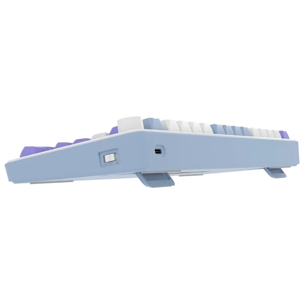 Hawk Hk255 Membrane Lcd RGB Kablosuz/Bluetooth Gri Mor %75 Türkçe Gaming Oyuncu Klavye - Görsel 7