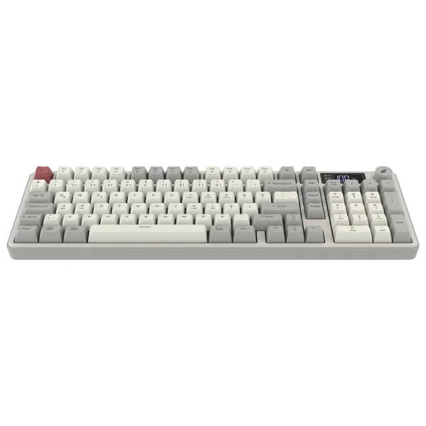 Hawk Gaming Hk258 Kırmızı-Haki RGB Membrane Switch Kablolu/Kablosuz Oyuncu Klavyesi - Görsel 5