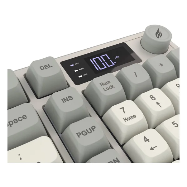 Hawk Gaming Hk258 Kırmızı-Haki RGB Membrane Switch Kablolu/Kablosuz Oyuncu Klavyesi - Görsel 8