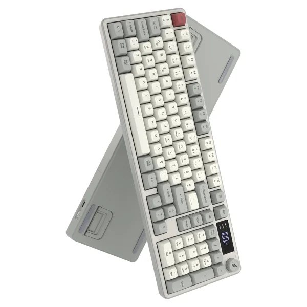 Hawk Gaming Hk258 Kırmızı-Haki RGB Membrane Switch Kablolu/Kablosuz Oyuncu Klavyesi - Görsel 9