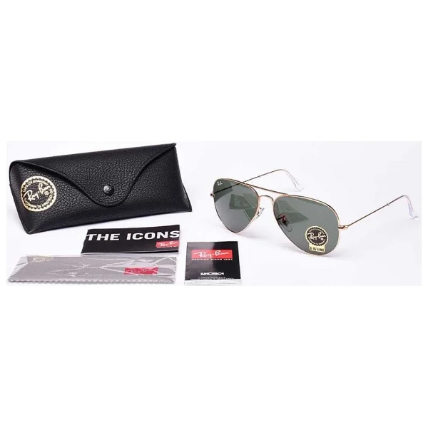 Ray-Ban Aviator 3025 L0205 Gold-Green Güneş Gözlüğü - Görsel 6