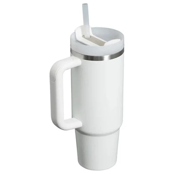 Stanley Quencher Beyaz 0.89 Lt Pipetli Termos Bardak - Görsel 3