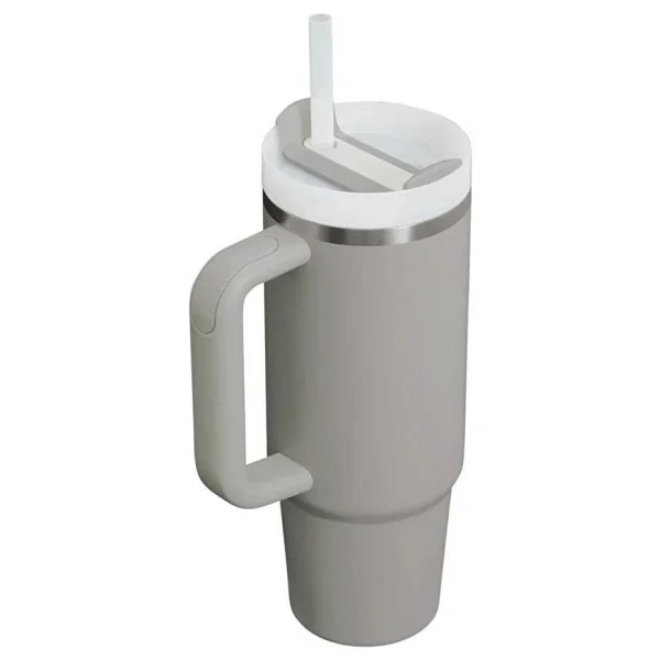 Stanley Quencher Gri 0.89 Lt Pipetli Termos Bardak - Görsel 2