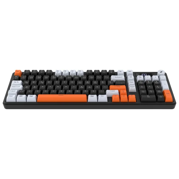 Hawk Gaming Hk258 Siyah-Turuncu RGB Membrane Switch Kablolu/Kablosuz Oyuncu Klavyesi - Görsel 7
