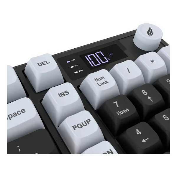 Hawk Gaming Hk258 Siyah-Turuncu RGB Membrane Switch Kablolu/Kablosuz Oyuncu Klavyesi - Görsel 8