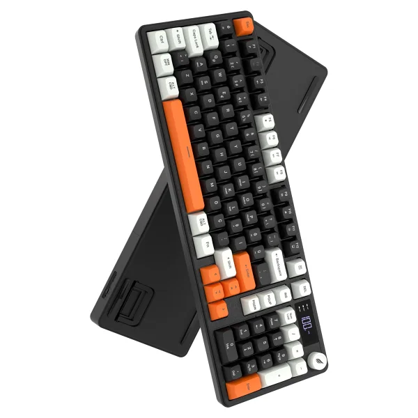 Hawk Gaming Hk258 Siyah-Turuncu RGB Membrane Switch Kablolu/Kablosuz Oyuncu Klavyesi - Görsel 9