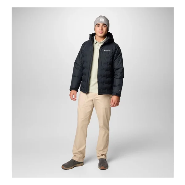 Columbia Grand Trek Iıı Down Wm7857-010 Kapüşonlu Siyah Erkek Şişme Mont - Görsel 3