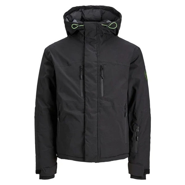 Jack&Jones Alpine 12241637 Kapüşonlu Siyah Erkek Mont - Görsel 4