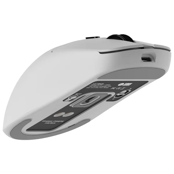 Hawk Gaming Hm420 Beyaz Şarjlı Optik Kablolu/Kablosuz Oyuncu Mouse - Görsel 6