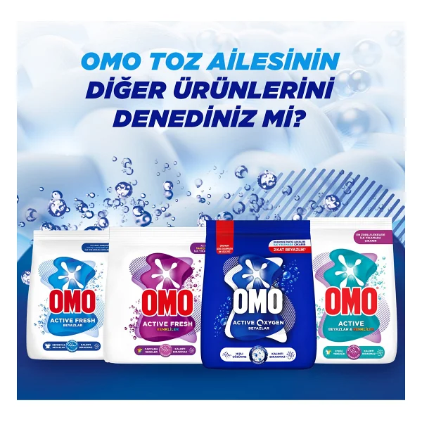 Omo Active Oxygen Beyazlar İçin 9 Kg Toz Deterjan - Görsel 7