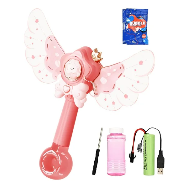 Bloomie Unicorn Asa Şeklinde Baloncuk Tabancası Şarjlı Işıklı Oyuncak Köpük Makinesi - Görsel 3