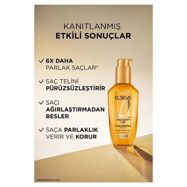L'oreal Paris Elseve Mucizevi Canlandırıcı 100 Ml Saç Bakım Yağı - Görsel 9