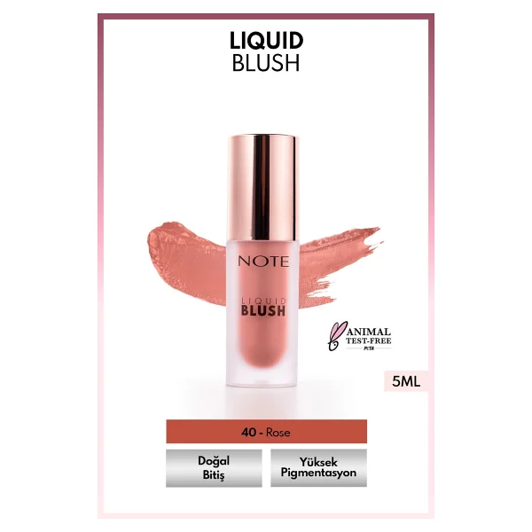 Note Nemlendirici Etkili 40 Rose Likit Allık - Görsel 9