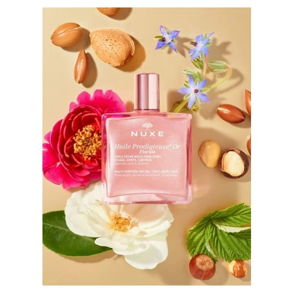 Nuxe Huile Prodigieuse Or Florale 50 Ml Çok Amaçlı Parıltılı Kuru Yağ - Görsel 7