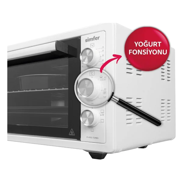 Simfer 4242 Beyaz 42 Lt Midi Fırın - Görsel 5