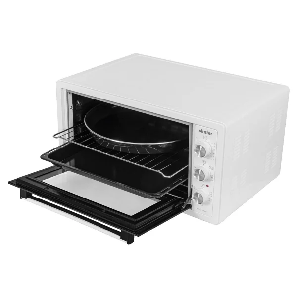 Simfer 4552 Çift Camlı 45 Lt Beyaz Midi Fırın - Görsel 3