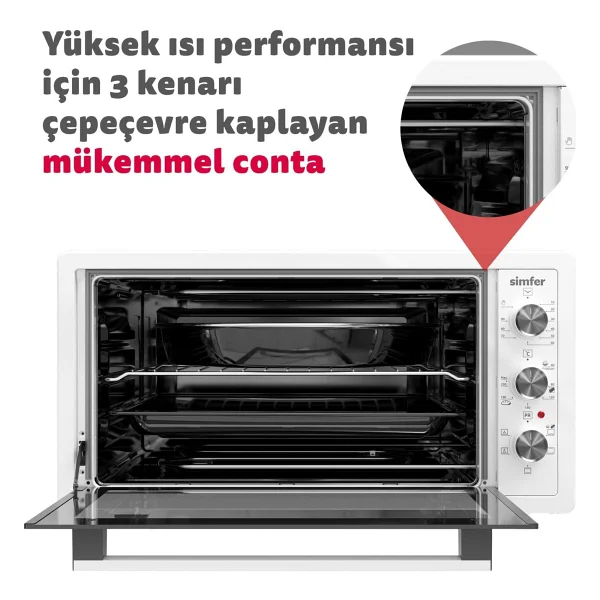 Simfer 4295 Rustik Bej 42 Lt Midi Fırın - Görsel 7