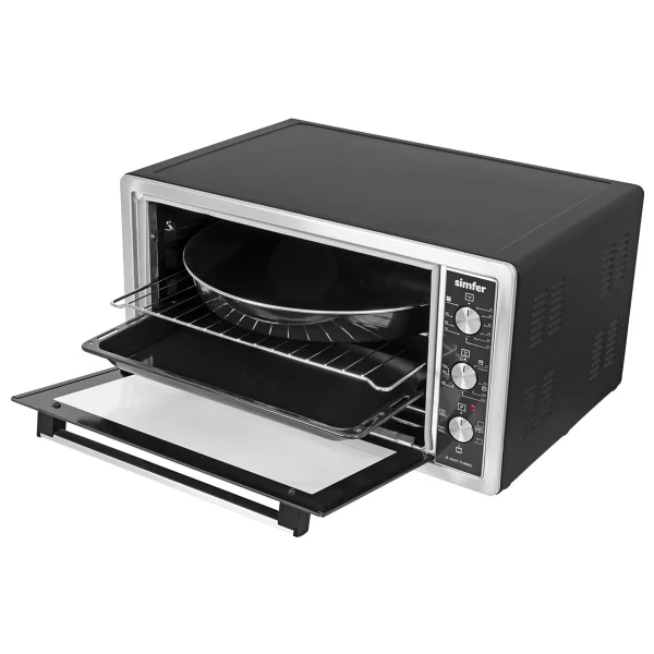 Simfer 4507 Turbo 45 Lt Inox Midi Fırın - Görsel 3