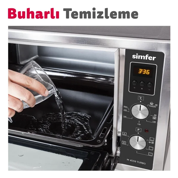 Simfer 4507 Turbo 45 Lt Inox Midi Fırın - Görsel 9