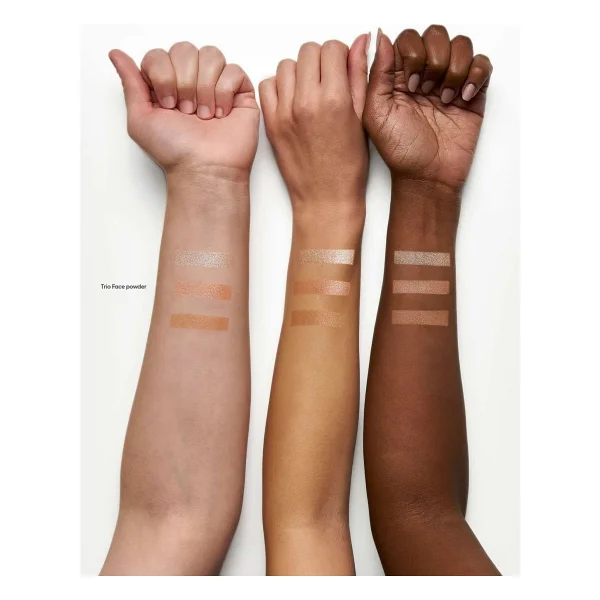Golden Rose Nude Look Baked Trio Face Powder Aydınlatıcı, Allık Ve Bronzer Paleti - Görsel 5