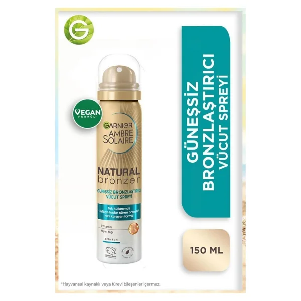 Garnier Ambre Solaire Natural 150 Ml Güneşsiz Bronzlaştırıcı - Görsel 4