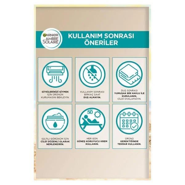 Garnier Ambre Solaire Natural 150 Ml Güneşsiz Bronzlaştırıcı - Görsel 6