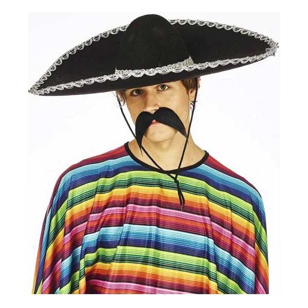 Nessiworld Sombrero Meksika Şapkası Mariachi Gümüş Şeritli Yetişkin Boy - Görsel 2