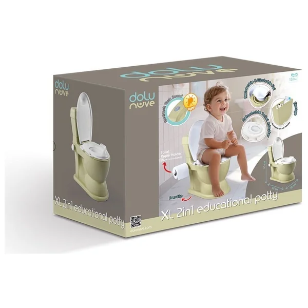 Dolu Nuve Potty 2 Si 1 Arada Yeşil Lazımlık 7563 - Görsel 3
