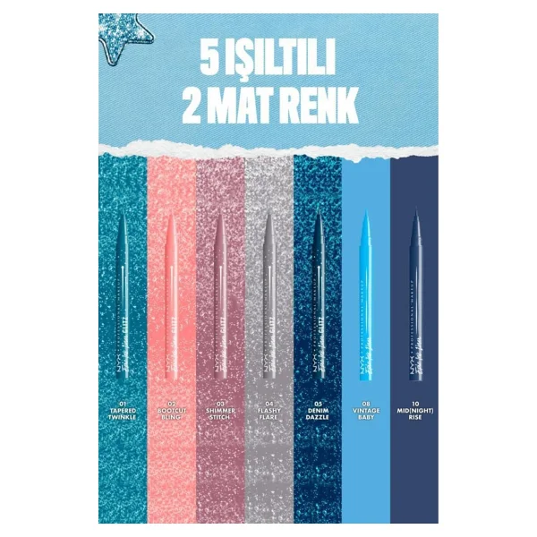 Nyx Professional Makeup Epic Ink Liner Matte Waterproof Eyeliner - Görsel 6