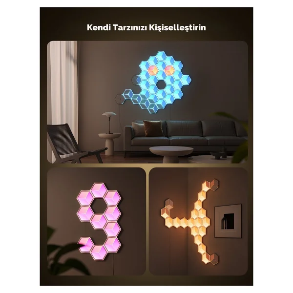 Govee Glide Hexa Ultra LED Aydınlatma - Görsel 6