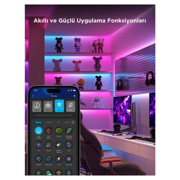 Govee Strip Light S Rgbıcw H612c 10 M Şerit LED - Görsel 7