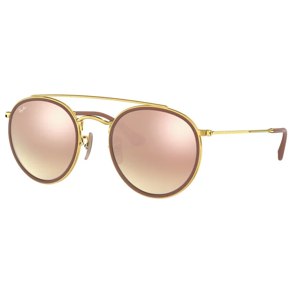 Ray-Ban Round 3647n 907051 Copper-Light Brown Güneş Gözlüğü - Görsel 7