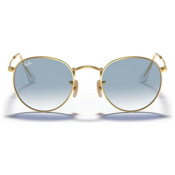 Ray-Ban Round Flat 3447n 001/3f Gold-Light Blue Güneş Gözlüğü - Görsel 7