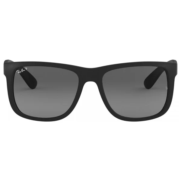 Ray-Ban Justin 4165 622/T3 Black-Light Grey Polarize Güneş Gözlüğü - Görsel 2