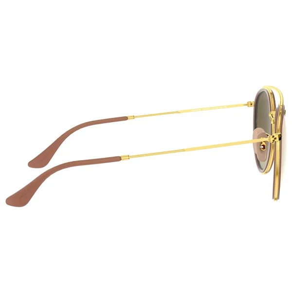 Ray-Ban Round 3647n 907051 Copper-Light Brown Güneş Gözlüğü - Görsel 4