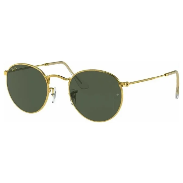 Ray-Ban Round Metal 3447 919631 Gold-Green Güneş Gözlüğü - Görsel 4