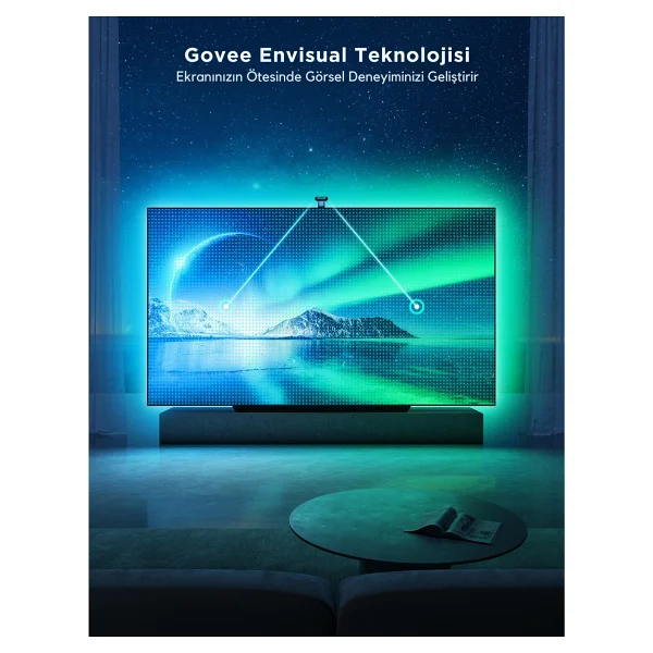 Govee Envisual T2 Rgbıc H605c 55-65 İnç TV Arkası LED Aydınlatma - Görsel 8