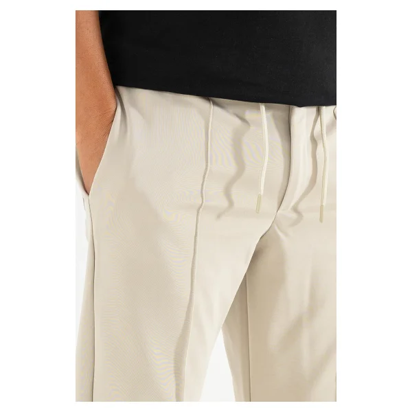 Souris Erkek Krem Çımalı Rahat Spor Pantolon Duble Paça Jogger Eşofman Altı - Görsel 6