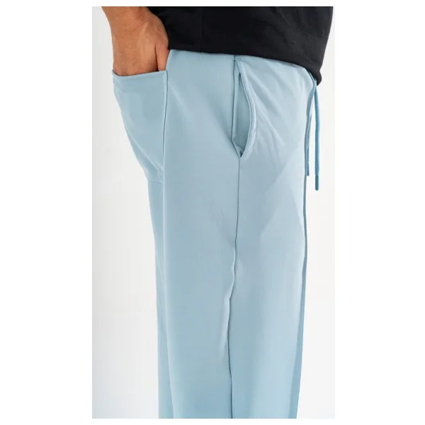Souris Erkek Açık Mavi Çımalı Rahat Spor Pantolon Duble Paça Jogger Eşofman Altı - Görsel 5
