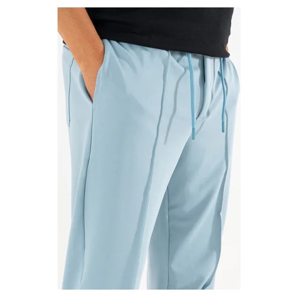 Souris Erkek Açık Mavi Çımalı Rahat Spor Pantolon Duble Paça Jogger Eşofman Altı - Görsel 6
