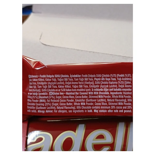 Tadelle King Size Sütlü Çikolata 52 Gr 16'lı - Görsel 3