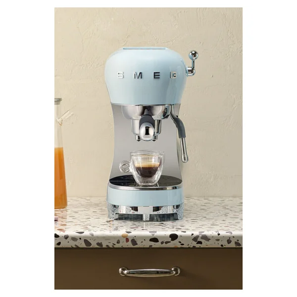Smeg Ecf02pbeu Retro Pastel Mavi Manuel Espresso Makinesi - Görsel 9