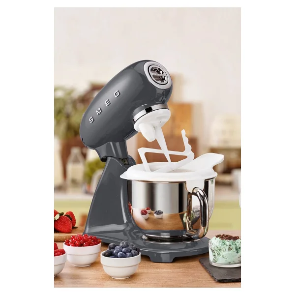 Smeg Smf03greu Retro Gri 800 W 4.8 Lt Hamur Yoğurma Makinesi - Görsel 8