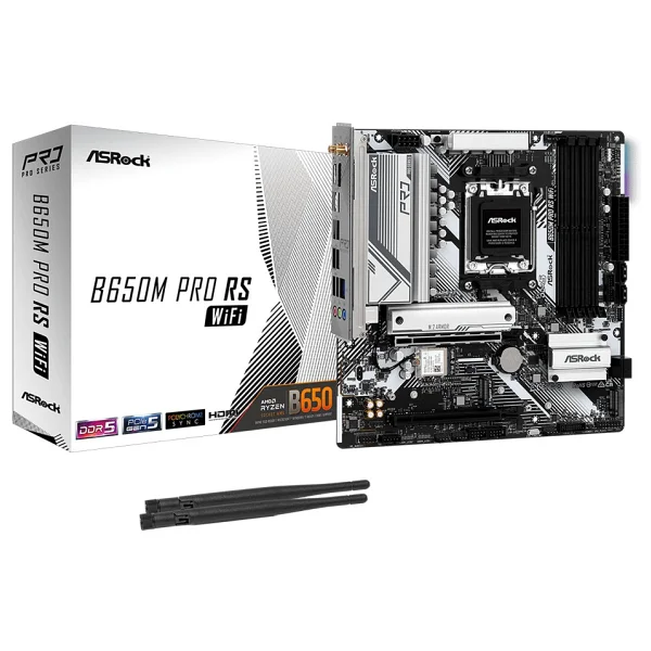Asrock B650m Pro Rs Wi-Fi AMD Am5 DDR5 Micro Atx Anakart - Görsel 9