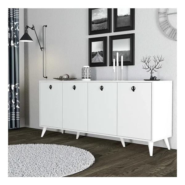 Mezza 1614 Elıte 180 Cm Modern Konsol Beyaz - Görsel 6
