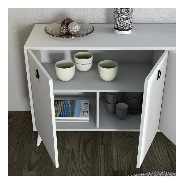 Mezza 1614 Elıte 180 Cm Modern Konsol Beyaz - Görsel 8