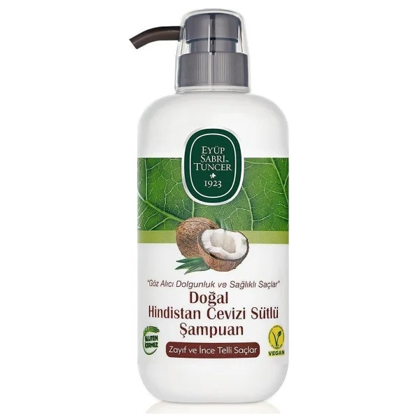 Eyüp Sabri Tuncer Hindistan Cevizi Sütlü İnce Telli Saçlar için Şampuan 600 ml - Görsel 2