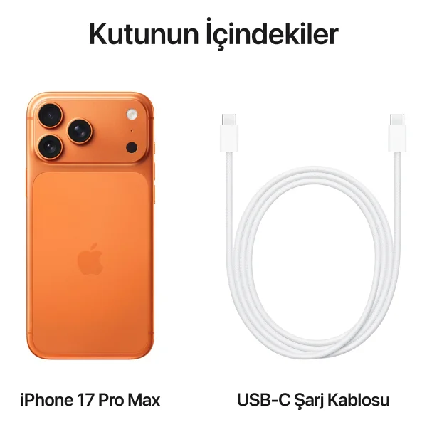 iPhone 17 Pro Max 256 GB Kozmik Turuncu - Görsel 5