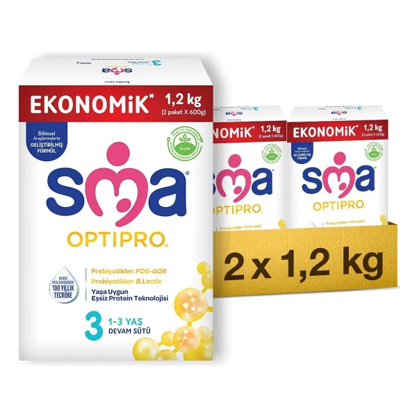 Sma Optipro 3 Probiyotik Devam Sütü 1200 Gr 2 Adet - Görsel 2