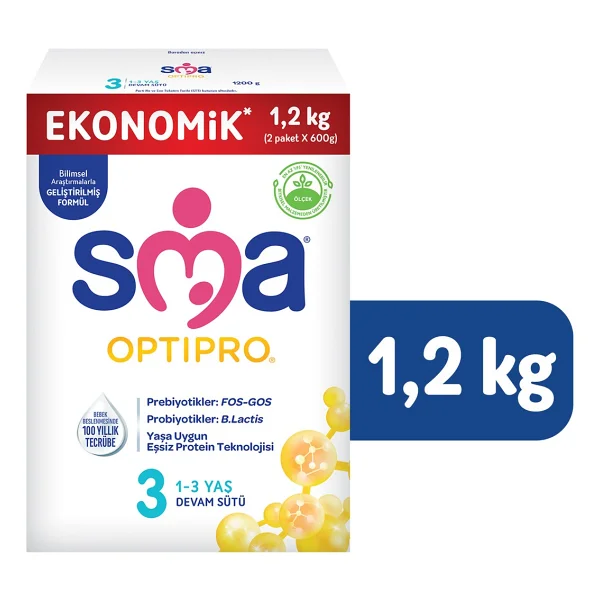 Sma Optipro 3 Probiyotik Devam Sütü 1200 Gr 2 Adet - Görsel 3